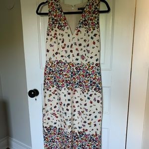 Maggy London White Floral Dress (US Size 6)
